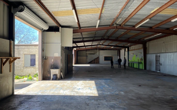 Commercial spray foam application.